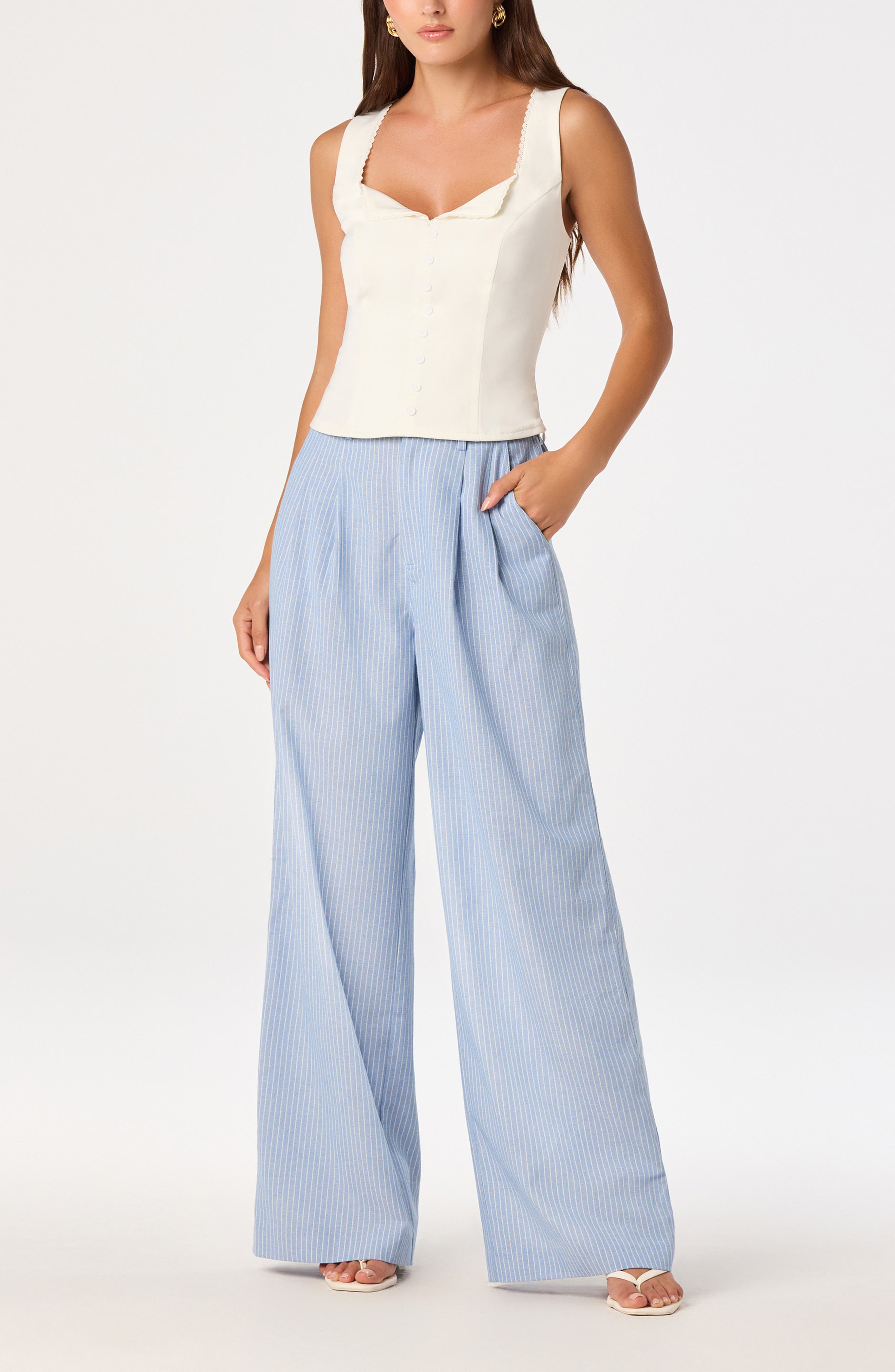 Simply Complicated Office Trousers ストライプ bdebda8d-5afc-4f22-921e-
