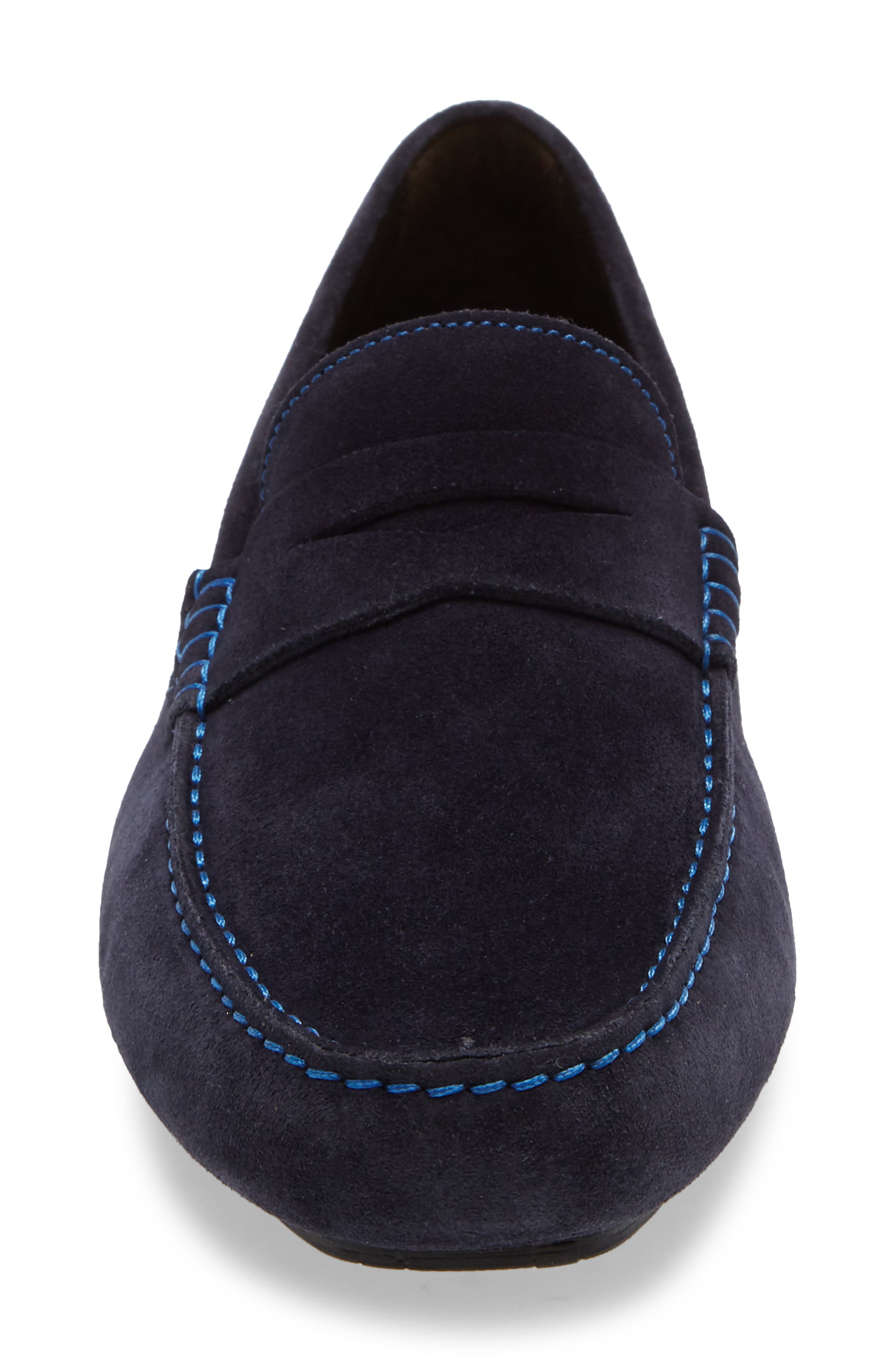 Driving Shoe, Alternate, color, BLUE SUEDE