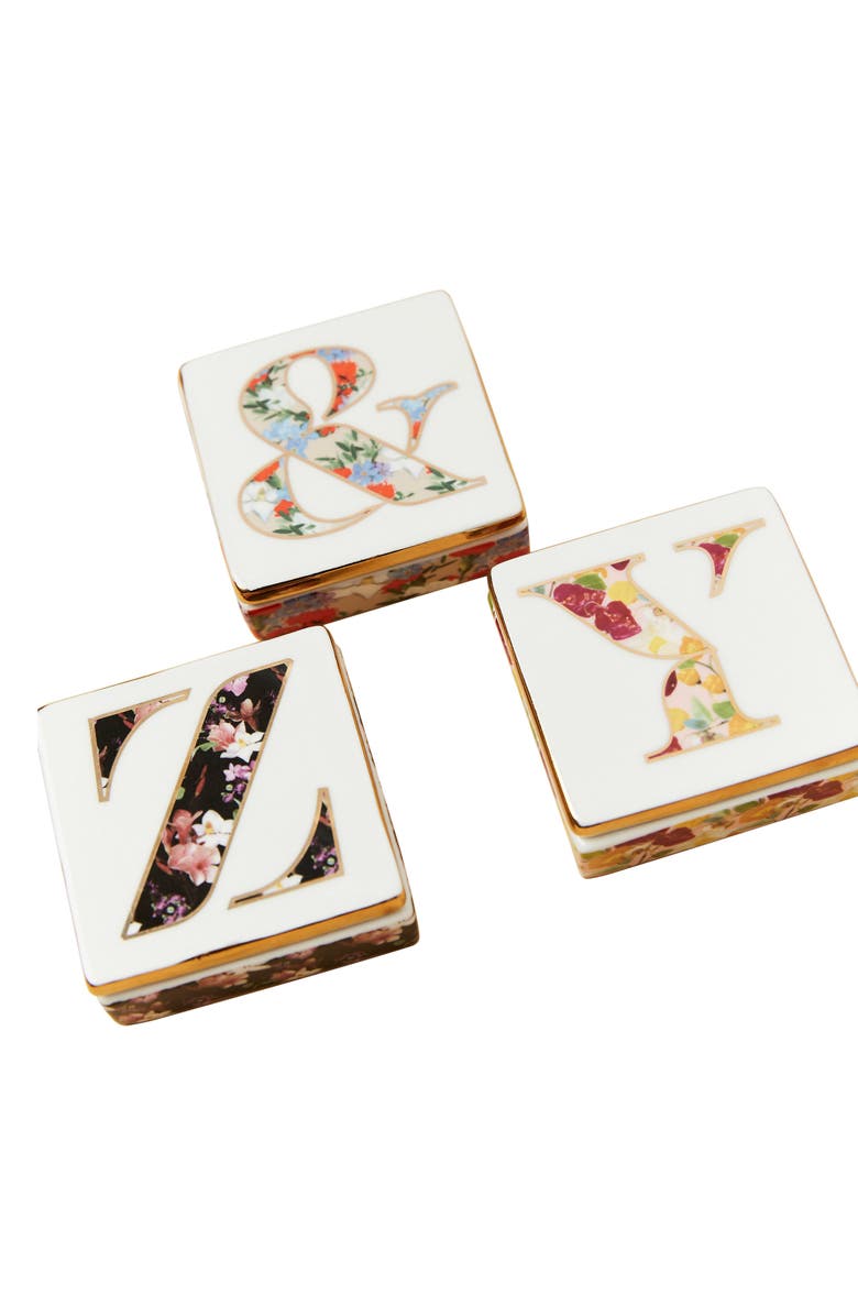 Anthropologie Home Anthropologie Monogram Lidded Jewelry Box, Alternate, color, 