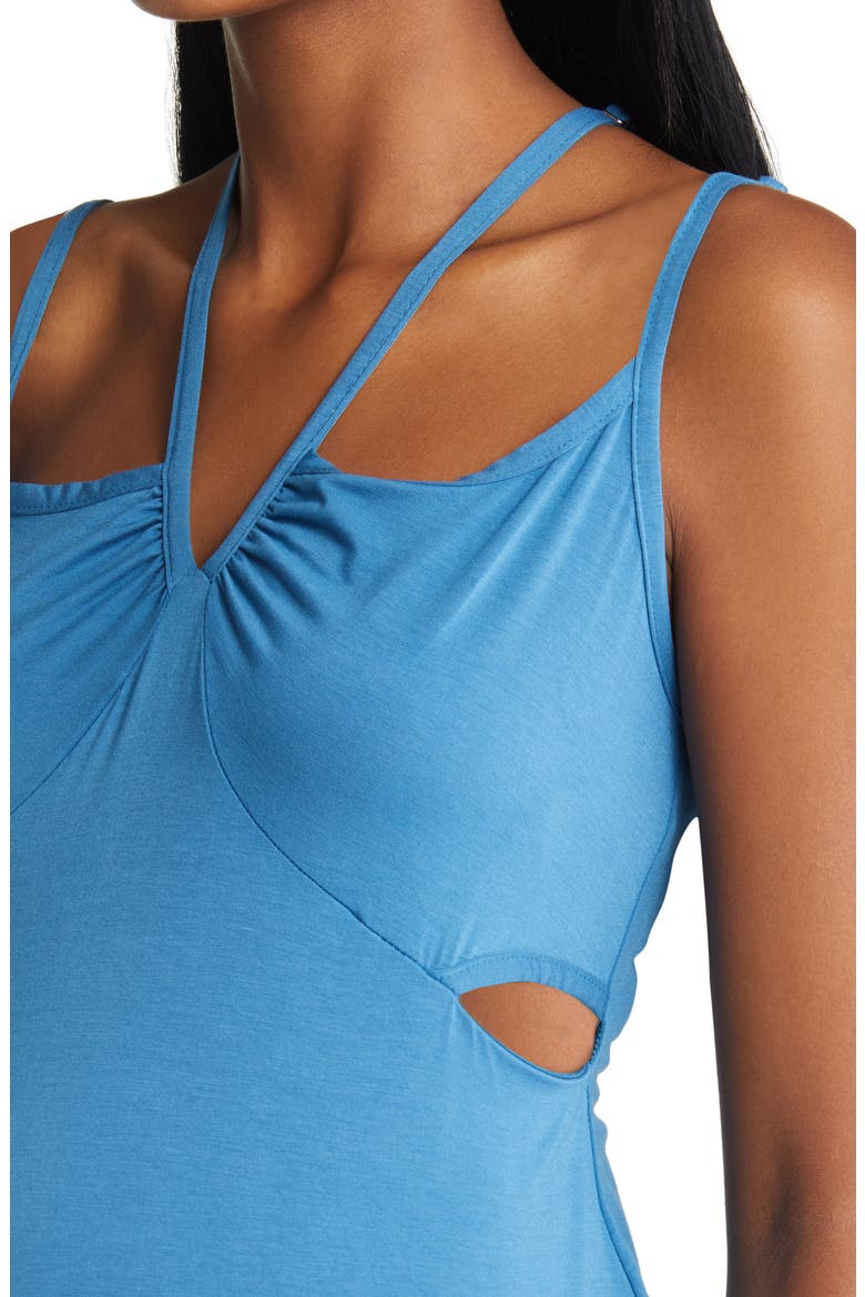 Bella Cutout Maternity Maxi Dress, Alternate, color, BLUE