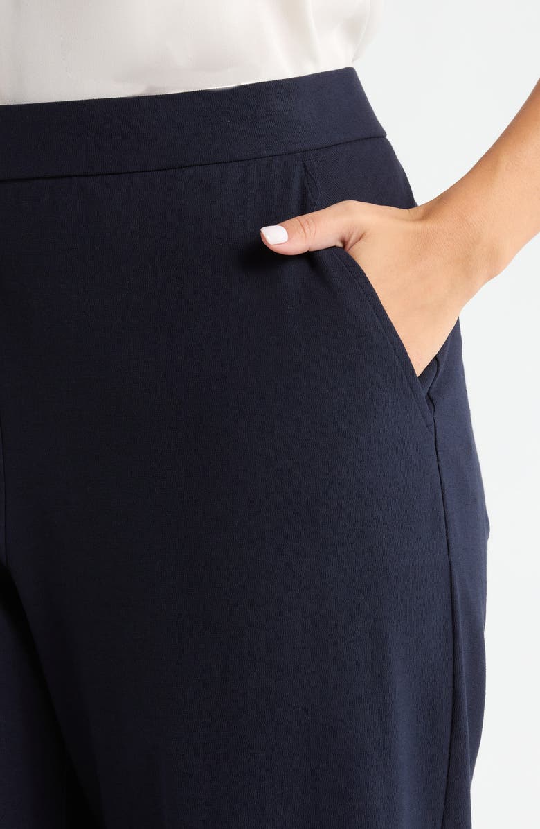 Eileen Fisher High Waist Ankle Barrel Leg Pants, Alternate, color, Ink