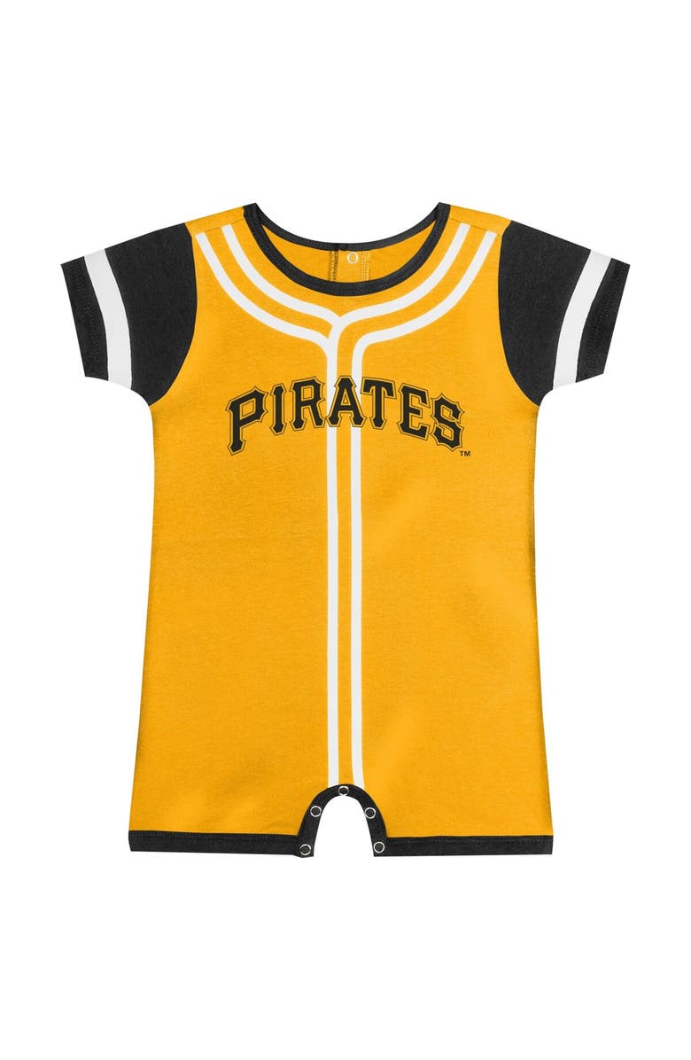 Outerstuff Infant Gold Pittsburgh Pirates Fast Pitch Romper, Alternate, color,