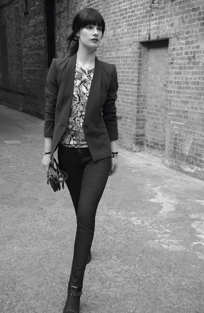 Trouvé Shoulder Patch Blazer, Alternate, color,