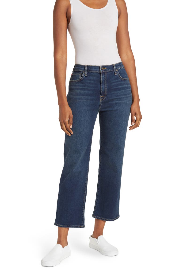 HUDSON Noa Mid Rise Crop Straight Leg Jeans, Main, color, EFFRIE