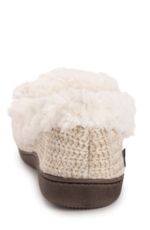 Muk Luks Anais Faux Fur Moccasin Slipper In Brown