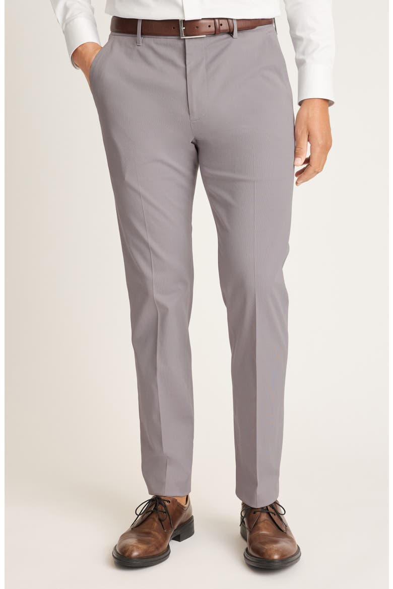 Weekday Warrior Micro Dobby Dress Pants, Main, color, TUESDAY GREY MICRO DOBBY