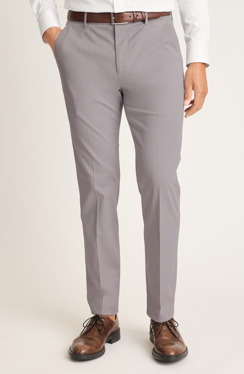 Bonobos Weekday Warrior Micro Dobby Dress Pants, Main, color, Tuesday Grey Micro Dobby