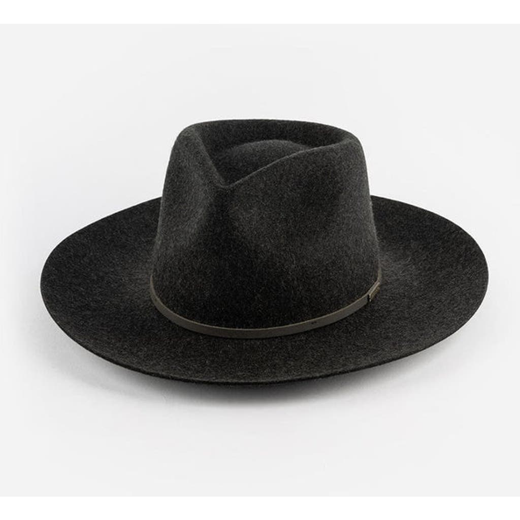 Gigi Pip Rowan Fedora Hat In Mixed Charcoal