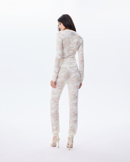 Theo The Label Women's White Artemis Fern Lace Long-sleeve Top - Ivory In Ivory