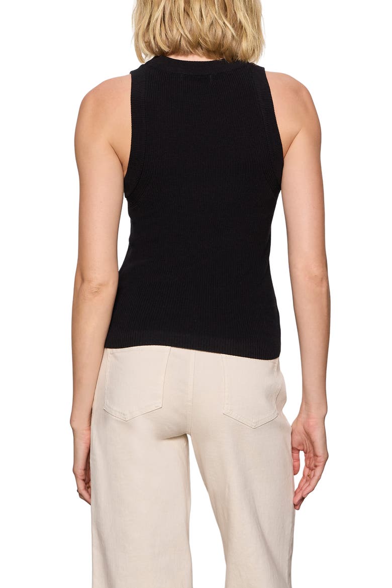 In the Mix Cotton Sweater Tank, Alternate, color, BLACK