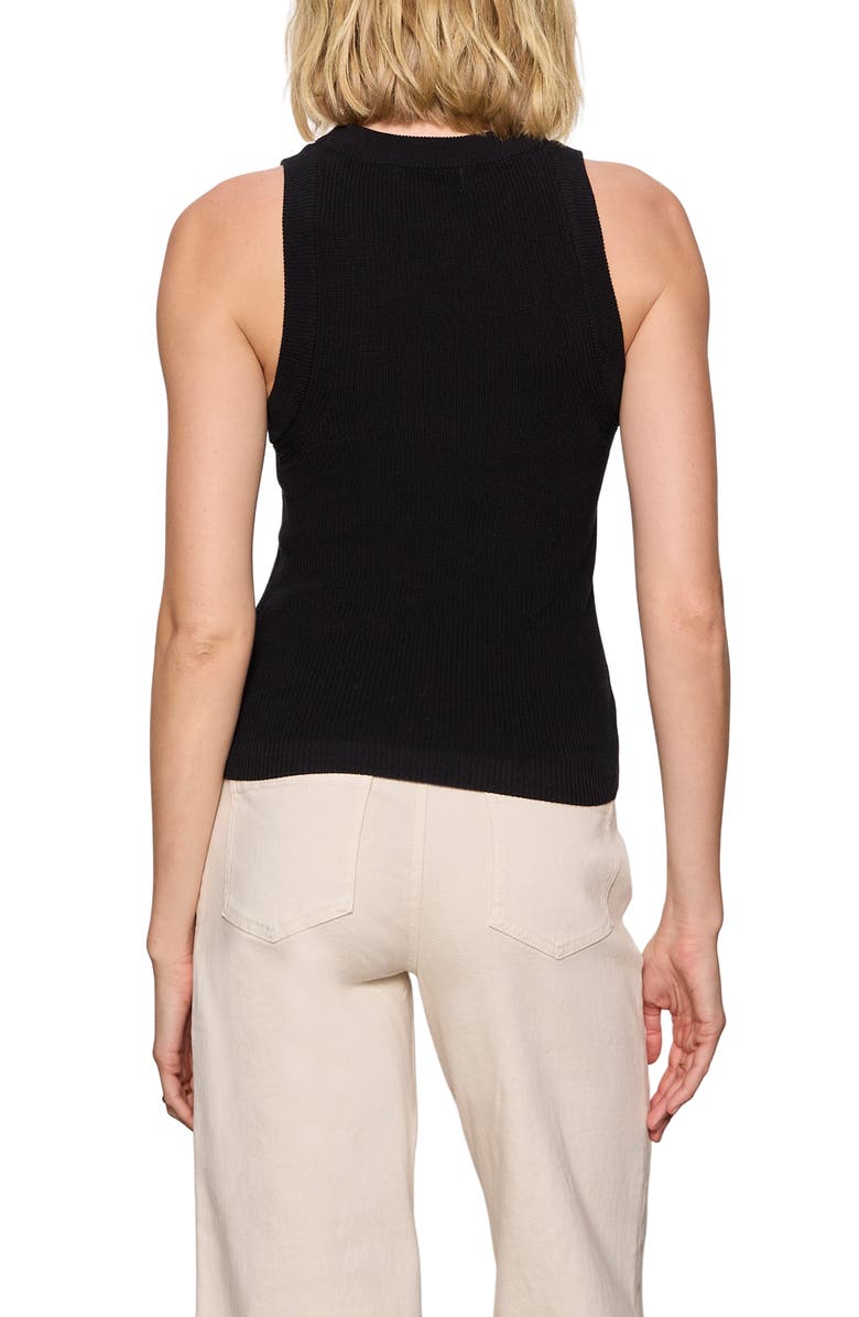 Sanctuary In the Mix Cotton Sweater Tank, Alternate, color, Black