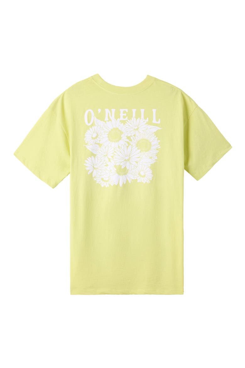 Heritage Daisy Graphic Oversized T-Shirt, Alternate, color, CELERY