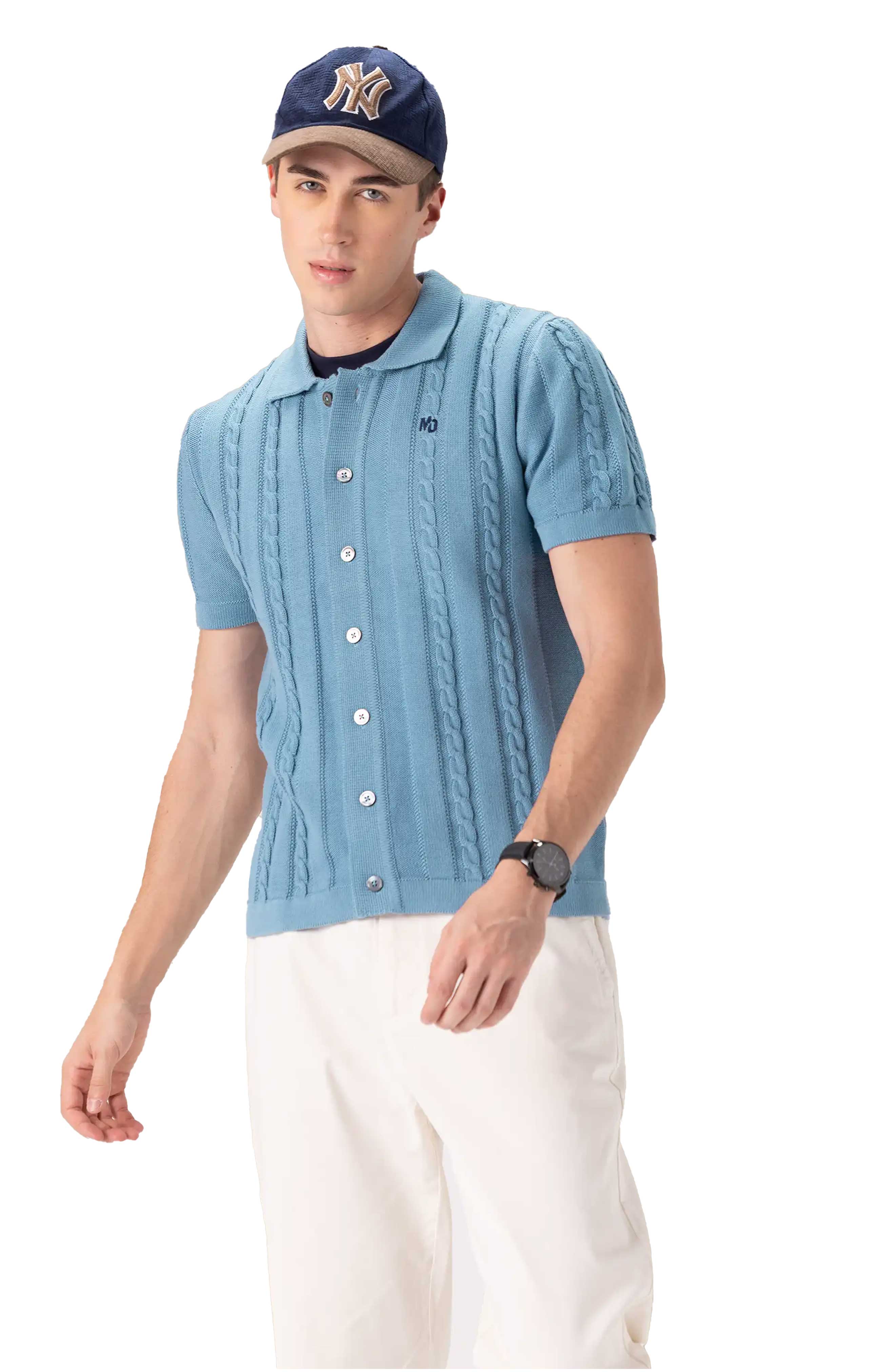 Men's JC Polo Cable-Knit Sweater - image 3