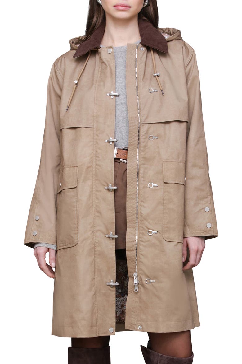 Heritage Hooded Raincoat, Main, color, HEIRLOOM