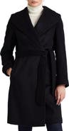Lauren Ralph Lauren Belted Wool Blend Wrap Coat