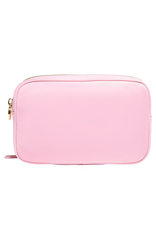 Stoney Clover Lane Double Zip Nylon Pouch In Pink