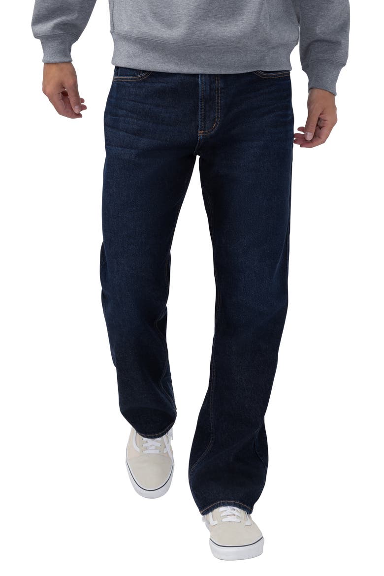 Relaxed Straight Leg Jeans, Main, color, HUSTLIN