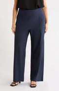 Eileen Fisher High Waist Wide Leg Seamed Pants
