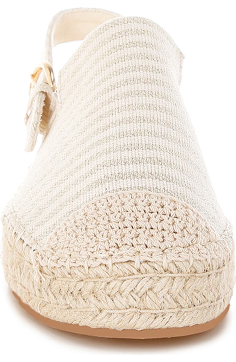 Rag & Co Zalli Slingback Espadrille Flat, Alternate, color, Beige