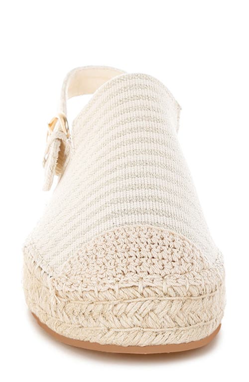 Rag & Co Zalli Slingback Espadrille Flat In Nude