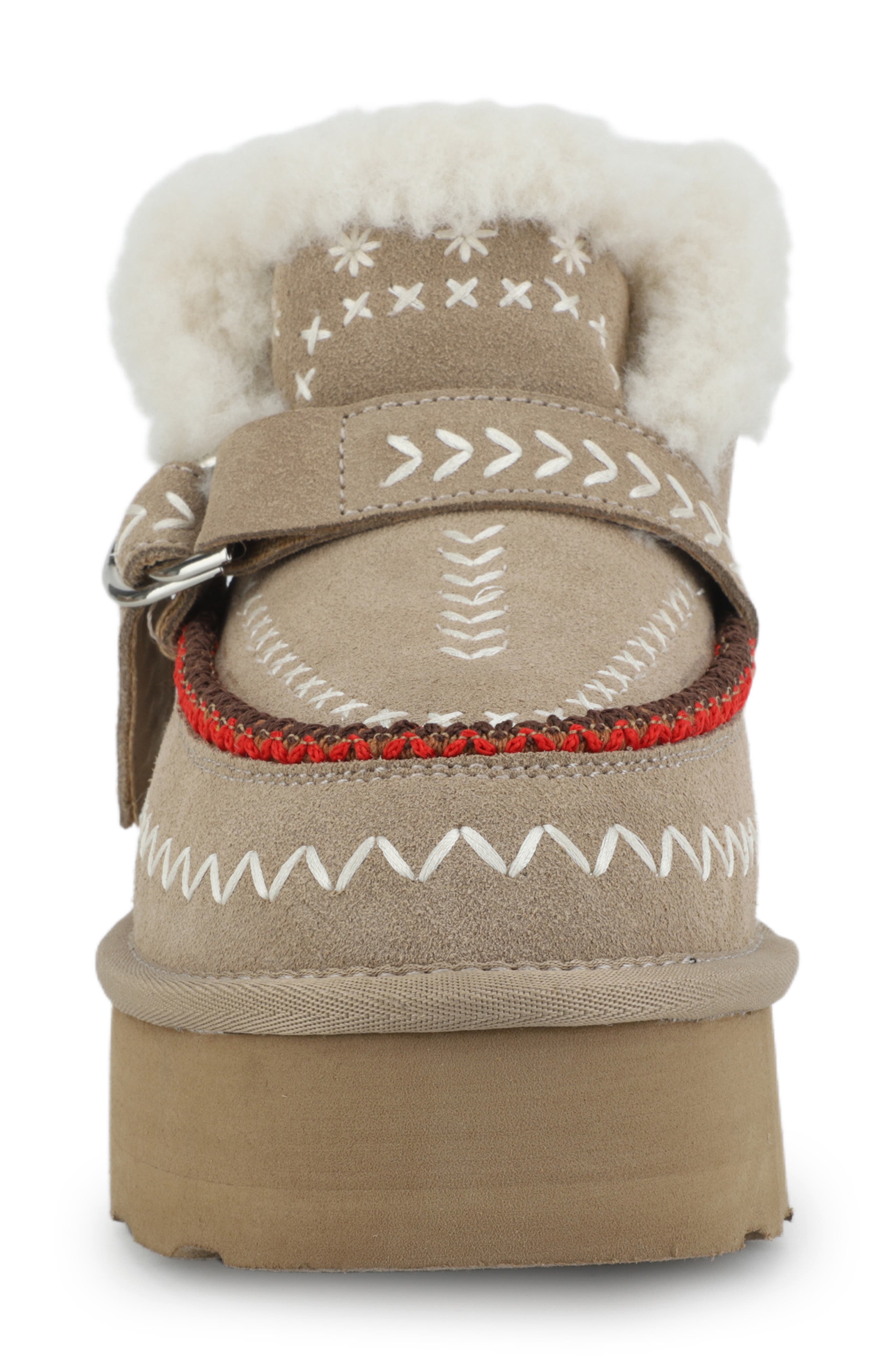 Vintage Havana Grand Faux Fur Lined Bootie, Alternate, color, Taupe Suede