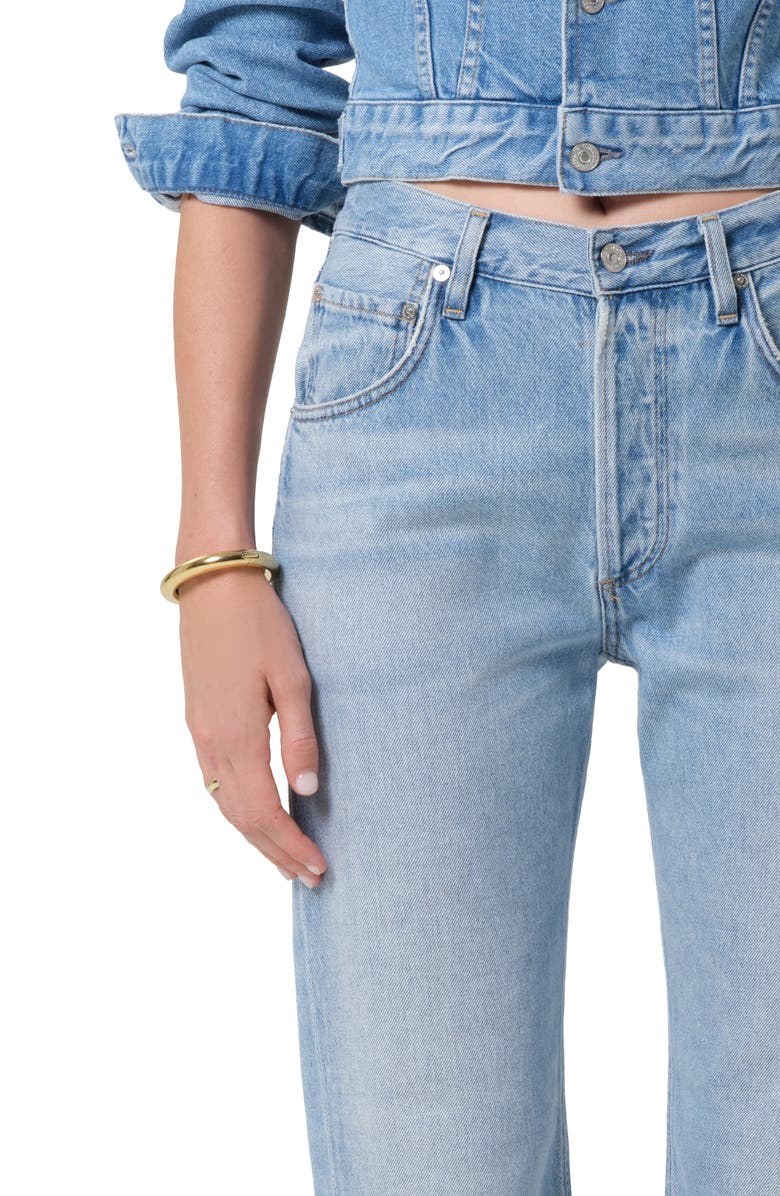 Citizens of Humanity Winslow High Waist Ankle Boyfriend Jeans, Alternate, color, Ritual Light Indigo
