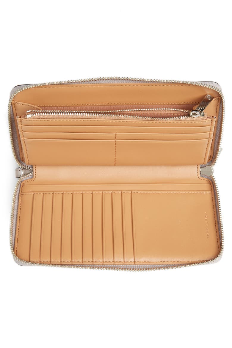 Parker Leather Continental Wallet, Alternate, color, DUST STORM