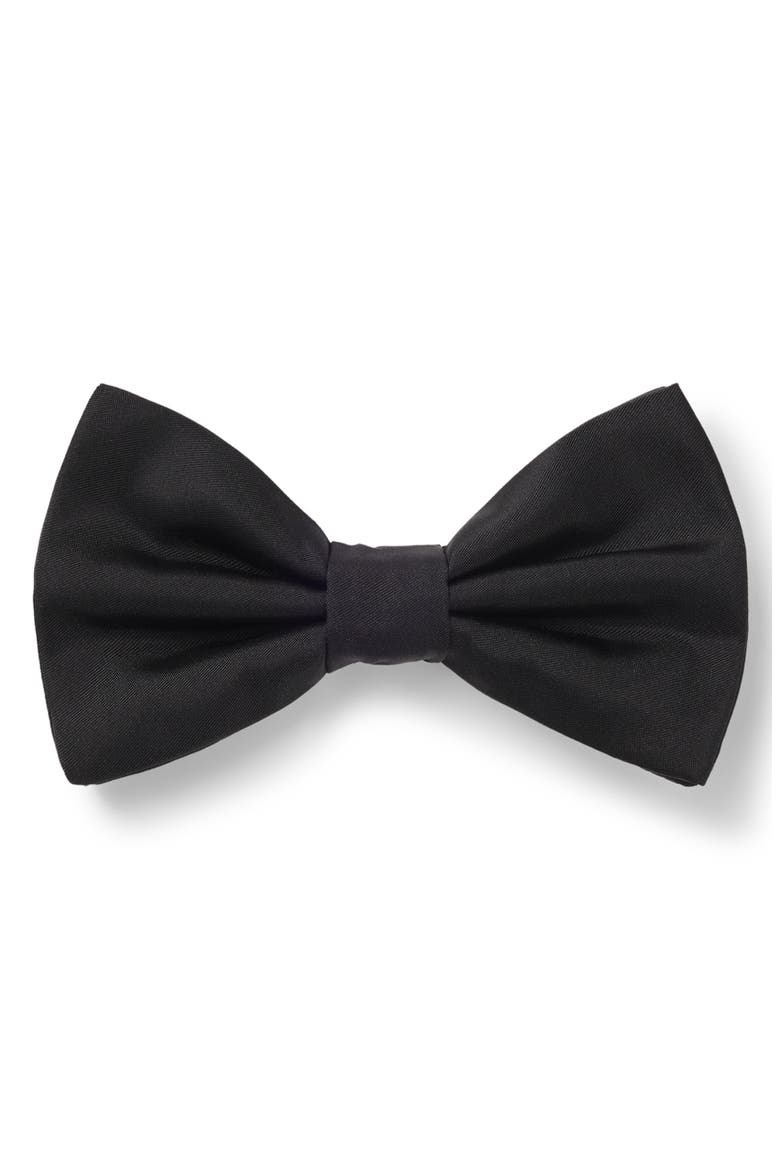 Bigiotto Silk Bow Tie, Main, color, BLACK