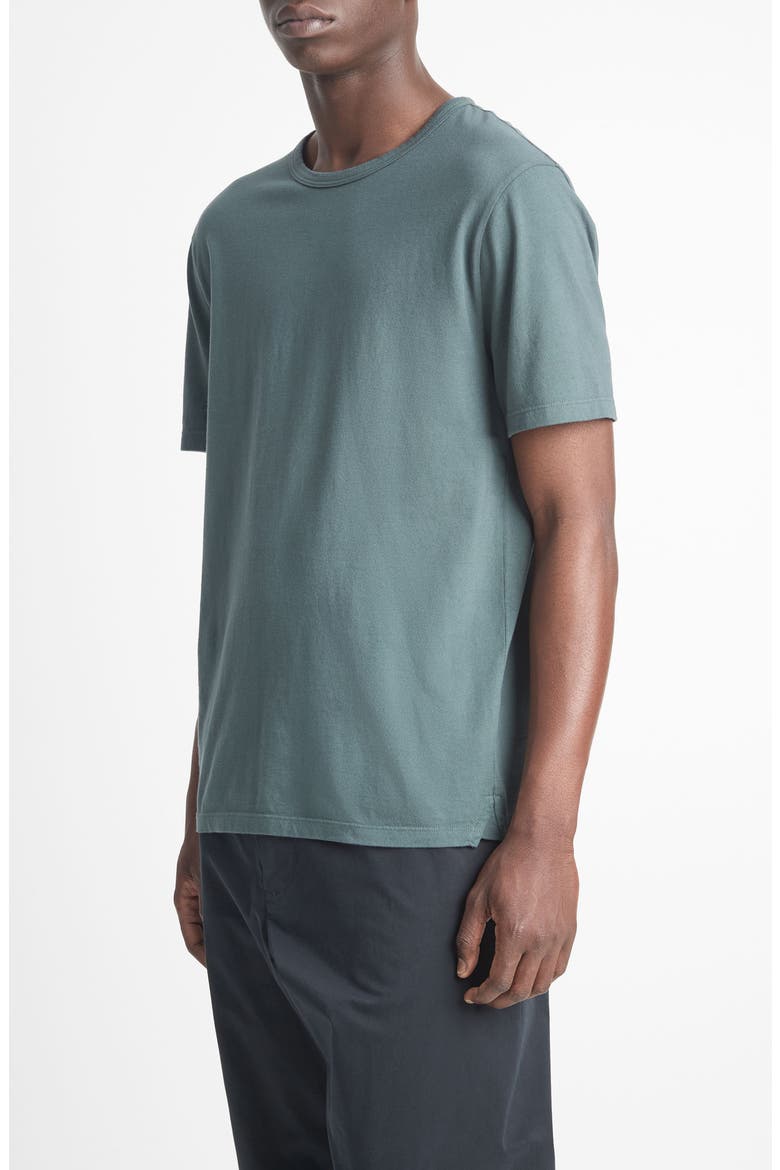 Solid T-Shirt, Alternate, color, WASHED PETROL GREEN