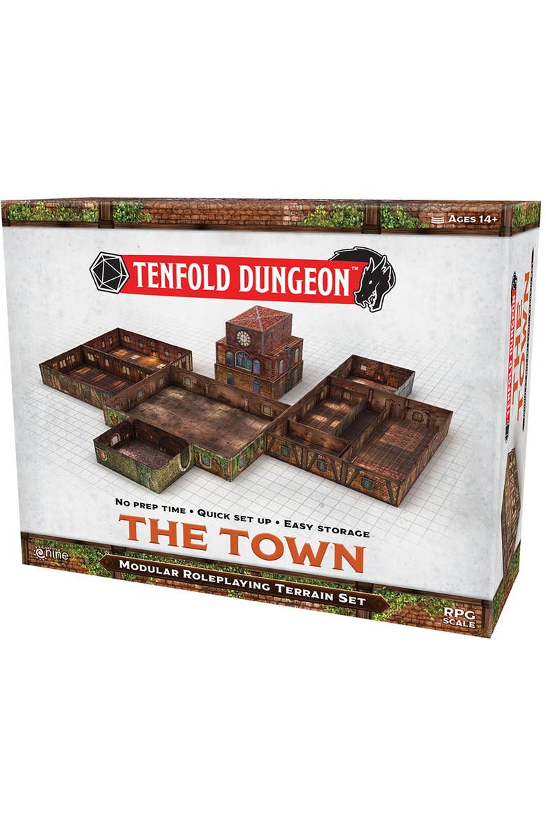 Gale Force Nine Tenfold Dungeon Town, Ages 14+, Main, color, 