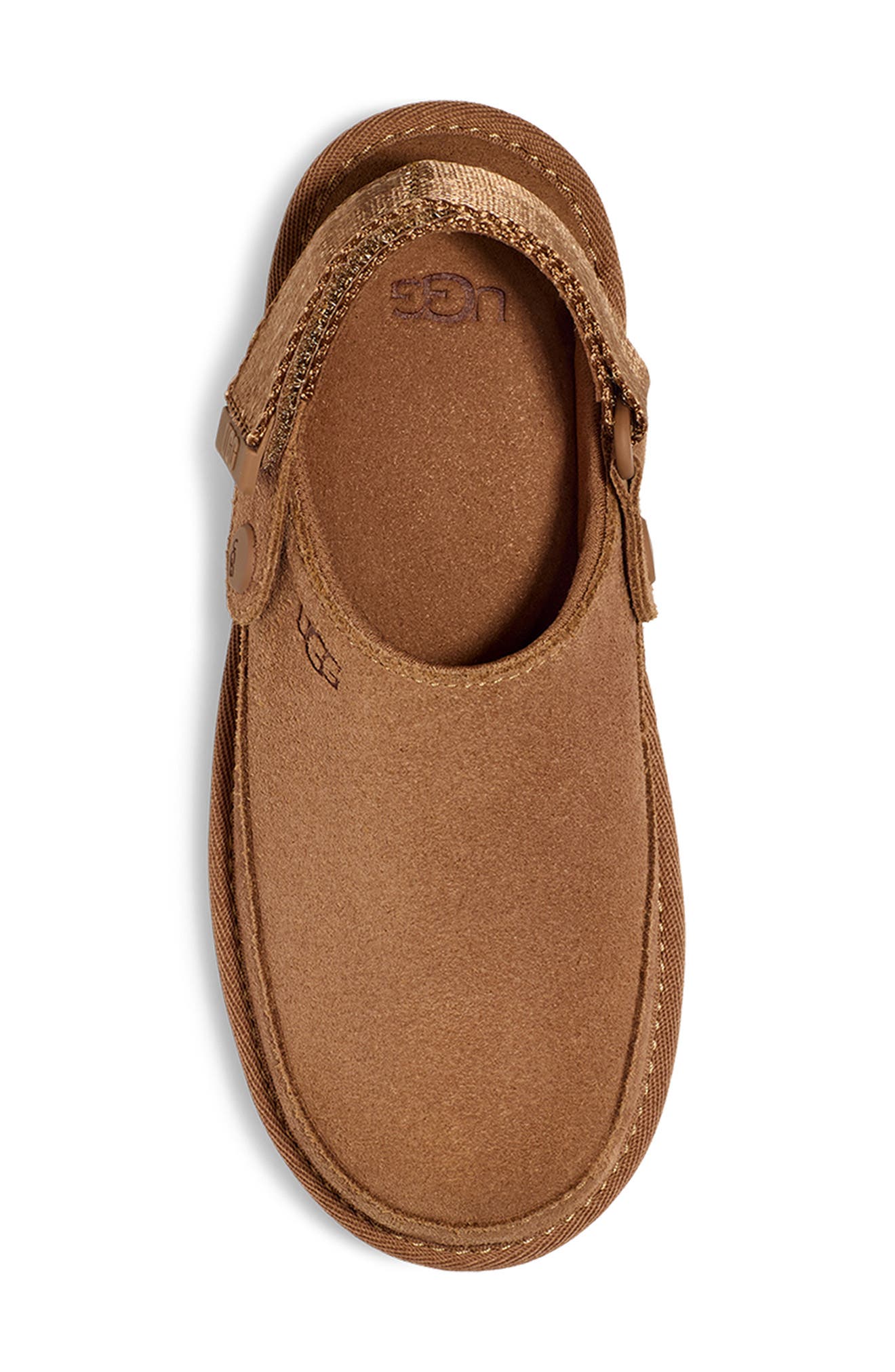 UGG<sup>®</sup> Kids' Goldenstar Clog, Alternate, color, Chestnut
