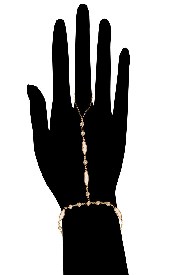 Cubic Zirconia Hand Chain, Alternate, color, CZ