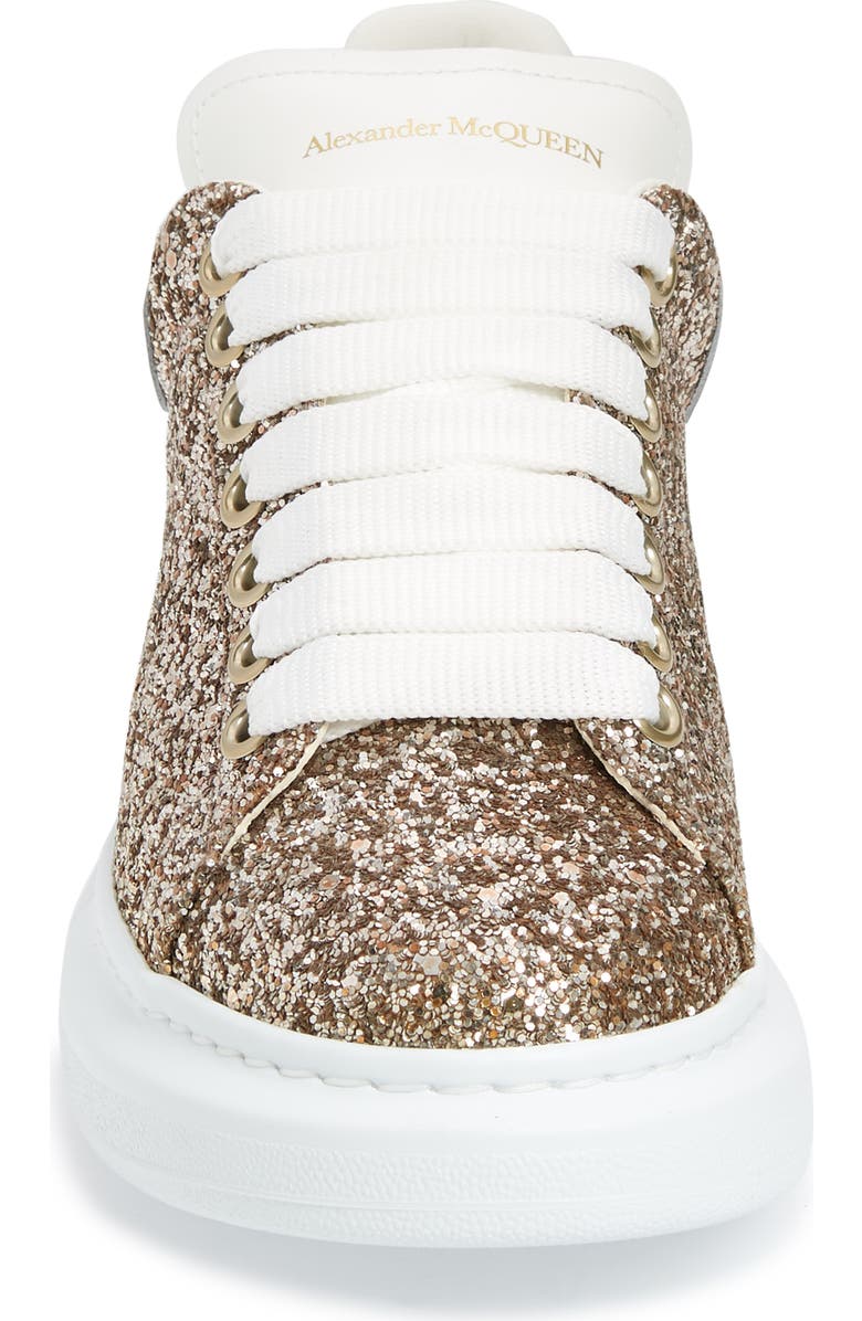McQueen Oversized Glitter Platform Sneaker, Alternate, color,
