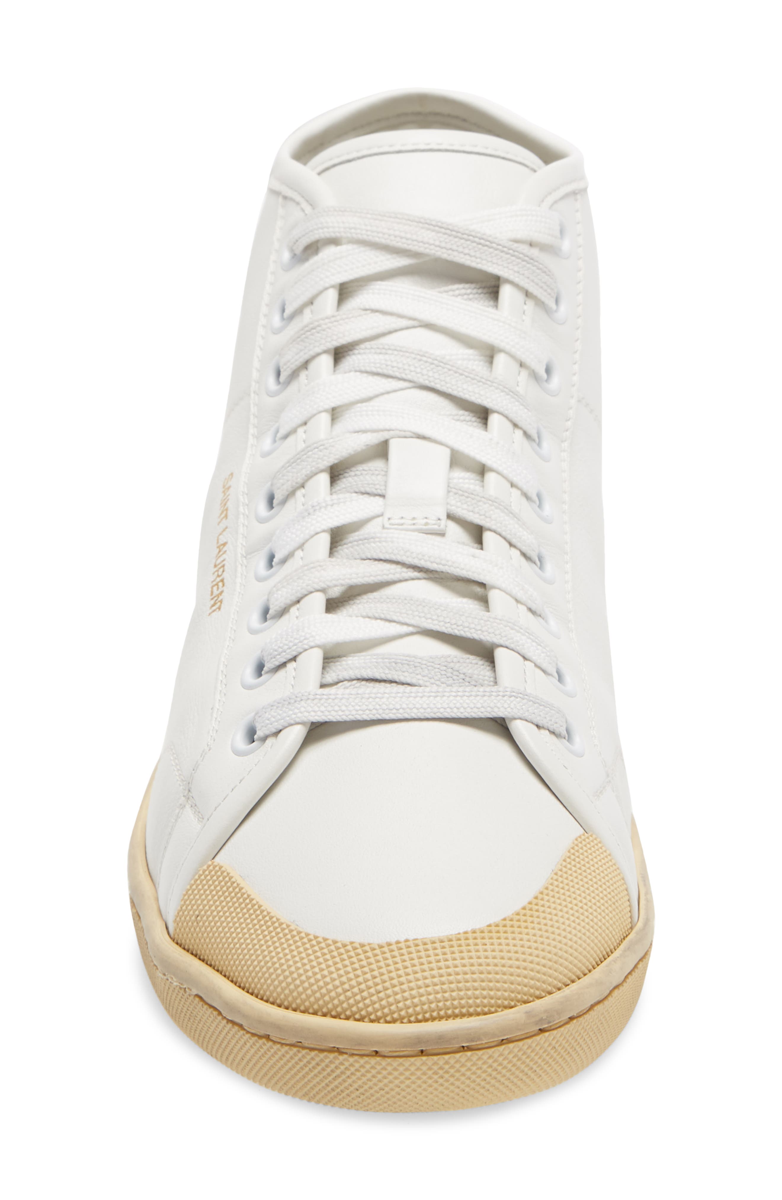 Saint Laurent Court Classic Mid Top Sneaker, Alternate, color, 