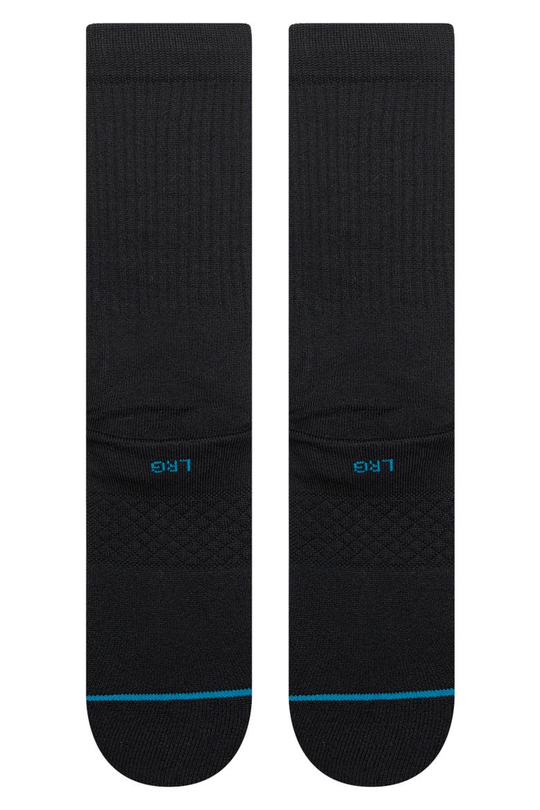 Bones 3 Crew Socks, Alternate, color, BLACK