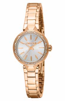 Rosana Crystal Bezel Bracelet Watch, 26mm