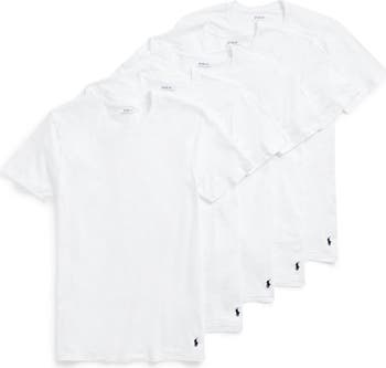 5-Pack Relaxed Fit Logo Embroidered Crewneck Undershirts