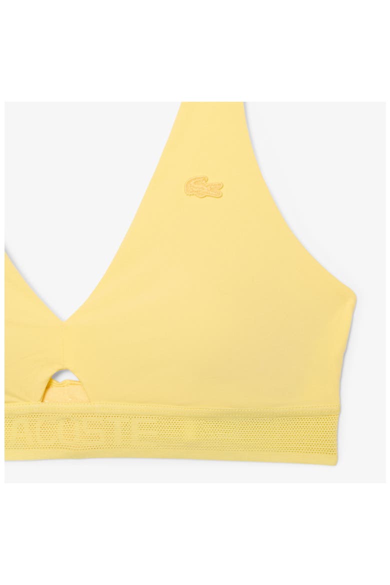 Cutout Wireless Microfiber Bra, Alternate, color, YELLOW