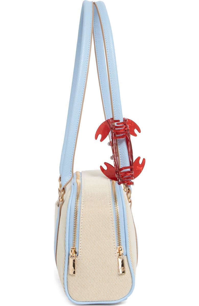 Nanette Lepore East/West Double Section Shoulder Bag, Alternate, color, Twill-Skyway