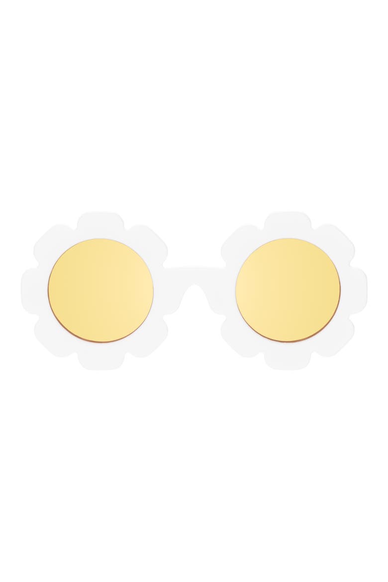 Kids' Daisy Polarized Flower Shaped Sunglasses, Main, color, DAISY WHITE