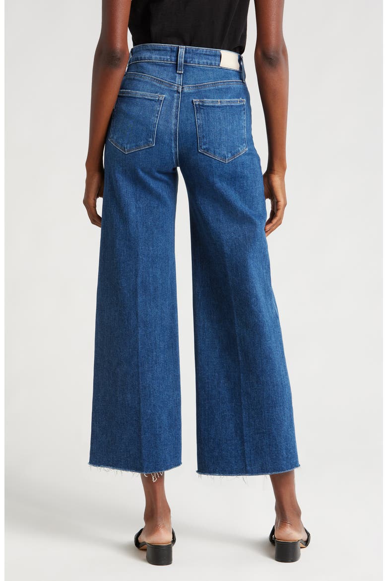 Anessa Raw Hem Wide Leg Crop Jeans, Alternate, color, A CAPELLA
