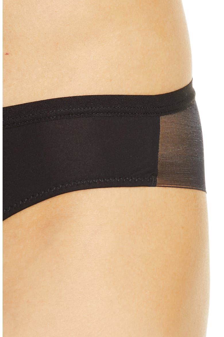 Sheer Bliss Tanga, Alternate, color, BLACK