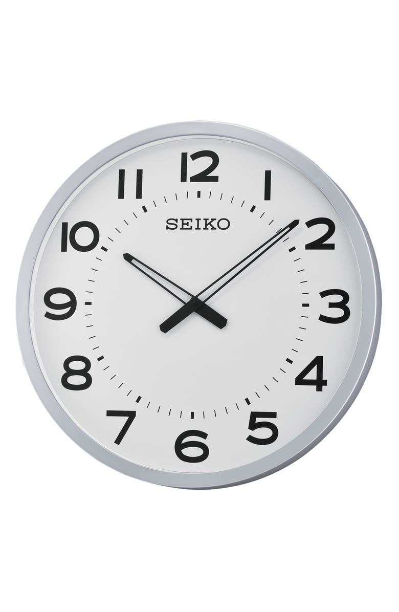 Seiko Ultra Modern Wall Clock, Main, color, 