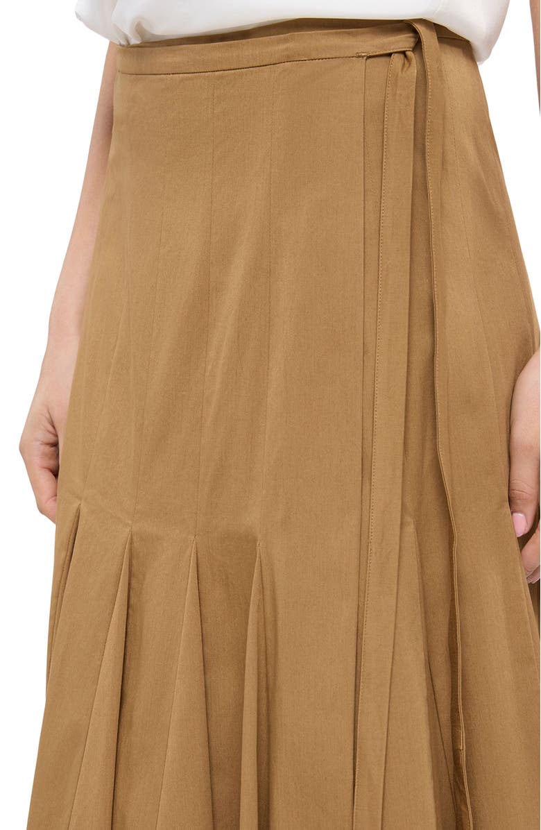 Another Tomorrow Panel Wrap Skirt, Alternate, color, 