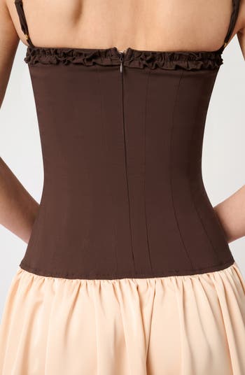 Corset Bodice Maxi Dress