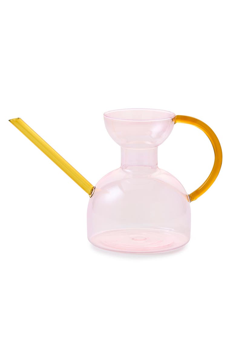 Glass Watering Can, Main, color, Blush/Amber
