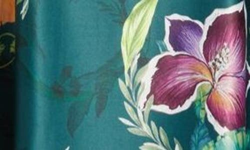 Sani Cai Floral Embroidered Lehenga With Bead Detail Dupatta In Emerald Garden