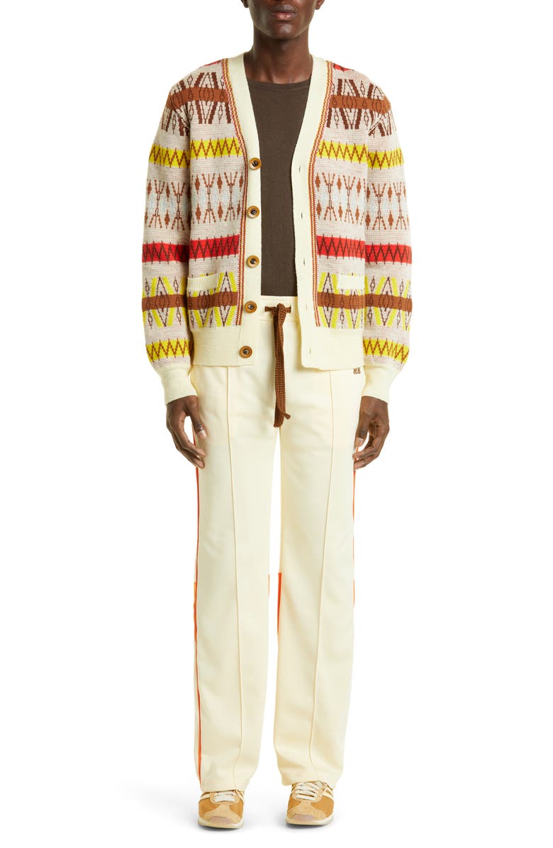 Wales Bonner Gender Inclusive Orchestra Wool Blend Cardigan, Alternate, color,