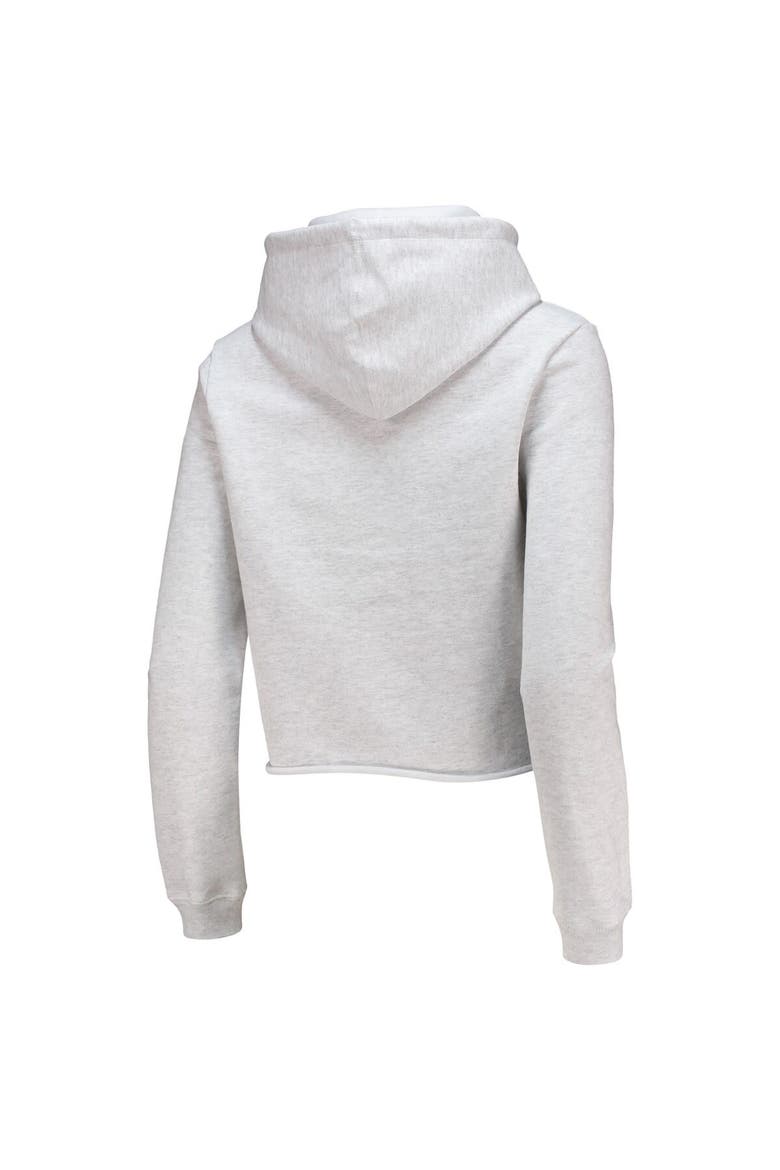 Women's League Collegiate Wear Ash Florida Gators 1636 Cropped Pullover Hoodie, Alternate, color, Ash