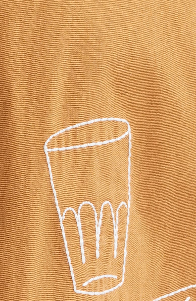 Service Works Picnic Embroidered Light Twill Short Sleeve Camp Shirt, Alternate, color,